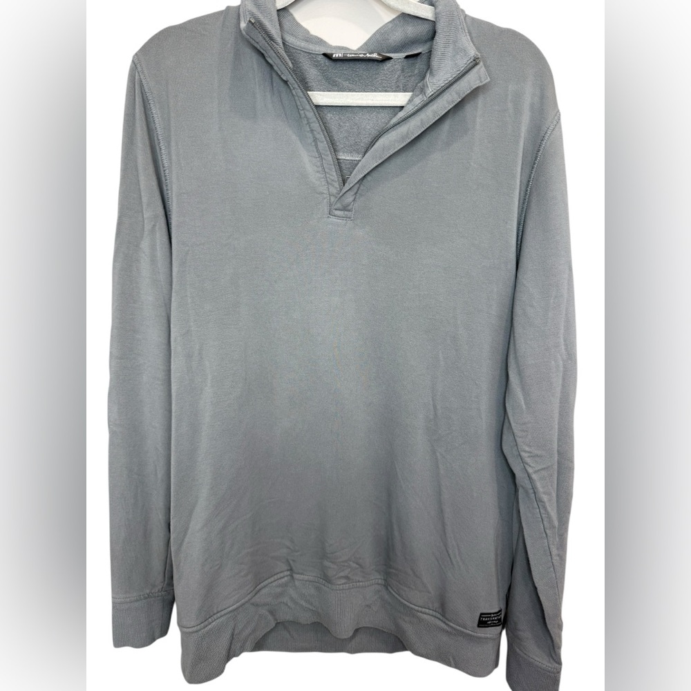 Travis Mathew Charcoal Quarter Zip Size M